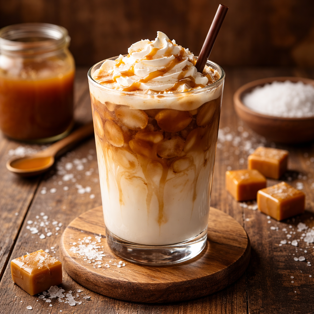Salted Caramel Ice dengan rasa manis gurih